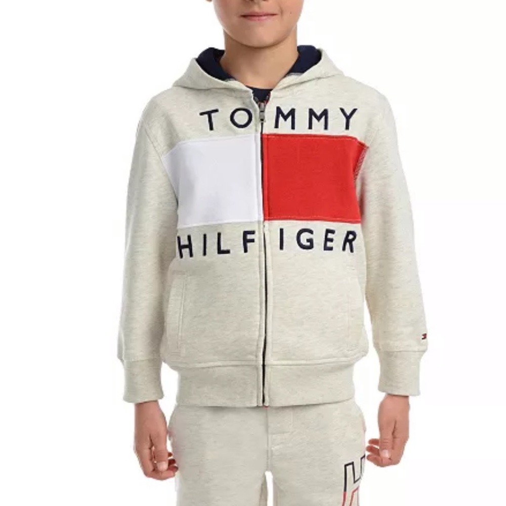 Tommy Hilfiger Andrew Full Zip Fleece Logo Hoodie